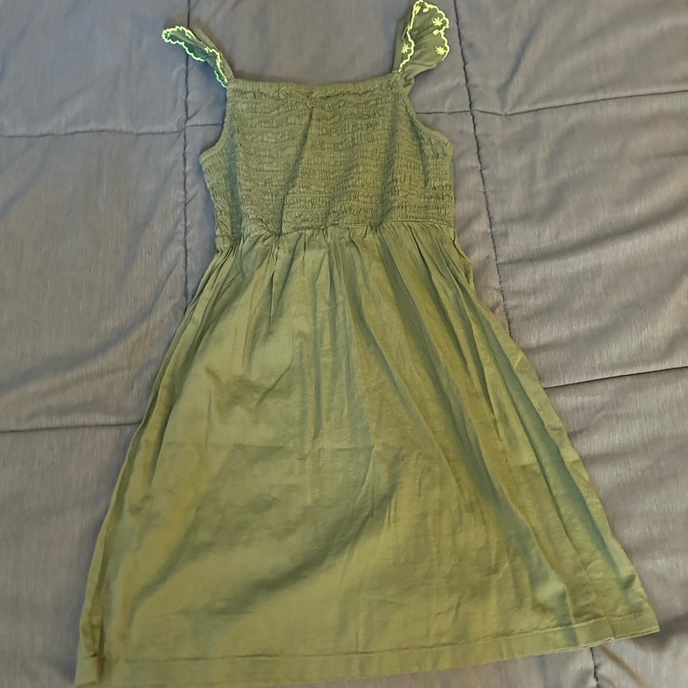 Old Navy Green Smocked Sundress Sleeveless Casual